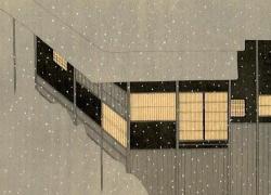 "Mattinata nevosa" di Settai Komura, un’opera rappresentativa della produzione artistica del giapponese