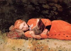 “Il nuovo romanzo” di Winslow Homer, il pittore statunitense famoso per le sue rappresentazioni realistiche