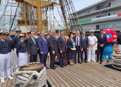 Expo Osaka, il Padiglione Italia presenta i suoi contenuti a Tokyo in occasione dell’arrivo di Nave Vespucci
