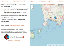 Terremoto, in serata tornano a tremare i Campi Flegrei, scossa di magnitudo  3,7