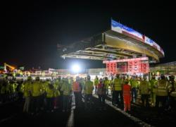 Autostrade per l'Italia, varato nella notte il nuovo cavalcavia dello svincolo di Dalmine sulla A4 Milano-Brescia del valore di €25 mln