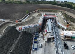 Rfi, completato lo scavo della galleria Grottamarina per la linea Av/Ac Napoli-Bari; investiti 628 milioni di euro 