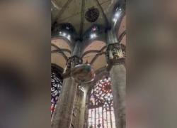 Duomo di Milano dall'interno con la presenza della Nivola, un ascensore a forma di nuvola: il 14 settembre il Rito - VIDEO
