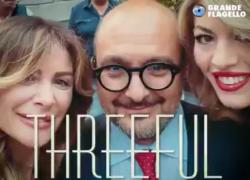 "Genniful", il Grande Flagello ironizza su Sangiuliano e Boccia con la sigla di Beautiful: dalle corna di Berlusconi agli occhiali con telecamera - VIDEO