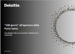 Deloitte, anticipata ricerca “Globalizzare la solidarietà” all'evento “Giubileo 2025 – 100 giorni all’apertura della Porta Santa”