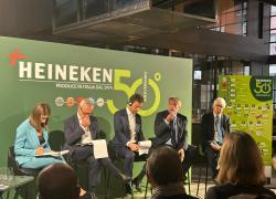 HEINEKEN Italia, in occasione del 50° anniversario di produzione in Italia presentata la “birra di domani”, green, leggera e sociale