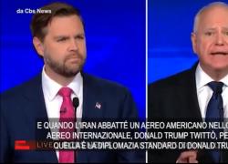 Duello tv Jd Vance-Tim Walz vinto dal vice repubblicano: "Con Trump niente guerre", il dem: "Iran più vicino al nucleare grazie a lui" - VIDEO
