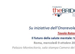 Fondazione The Bridge: “Il futuro della salute mentale: tra rischi e opportunità”