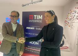 Tim, al via partnership con Ducati per il progetto 'The speed of innovation', basato su soluzioni tecnologiche avanzate