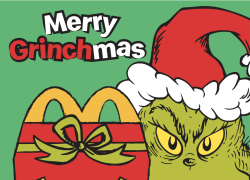 Roma: nel ristorante McDonald’s di Frattocchie arriva il Natale del Grinch