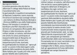 Bare di Bergamo, Luogotenente dei Carabinieri: "Ogni camion ne portava una, stuprata la Costituzione, ho rifiutato la medaglia di Stato"