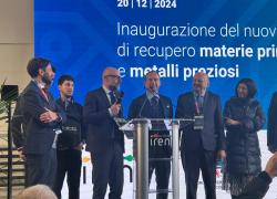 Iren, inaugurato il primo impianto europeo per il recupero di metalli preziosi e materie prime critiche a basso impatto ambientale