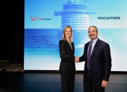 Fincantieri e TUI Cruises, presentata al cantiere di Monfalcone "Mein Schiff Relax", la prima nave dual-fuel della classe InTUItion