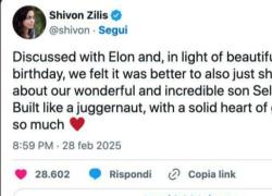 Elon Musk padre per la 14esima volta, è nato Seldon Lycurgus, il  4 figlio avuto da Shivon Zilis, dirigente di Neuralink