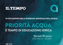 “Priorità Acqua. È tempo di educazione idrica”