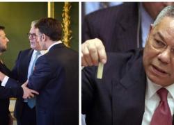 I "volenterosi" contro la Russia come la coalizione Usa per la guerra contro l'Iraq di Saddam Hussein, con le false prove di Powell all'Onu con l'antrace e il ruolo della Cia