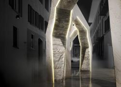 Milano Design Week: il viaggio di Prismatique  tra luce e materia che fonde arte del ricamo e marmo 