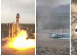 Atterrata navicella New Shepard di Blue Origin, volo durato 11 minuti a 106 km di altitudine, prima volta di 6 donne nello spazio  - VIDEO