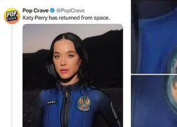 Lancio Blue Origin "rituale satanico guidato da Katy Perry e Jeff Bezos, sulle tute il simbolo del capro con croce capovolta", la teoria complottista virale