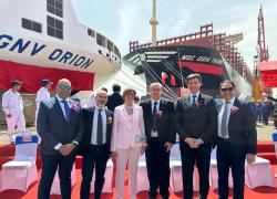 GNV (Gruppo MSC), consegnata in Cina la nuova GNV Orion per una navigazione più sostenibile; in servizio entro fine giugno