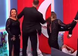 Grande Fratello Vip Albania, concorrente Jozi arrestato in diretta tv dopo aver tirato uno schiaffone a un altro inquilino - VIDEO