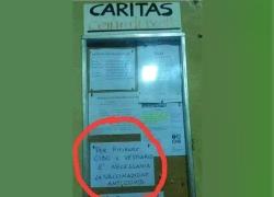 Caritas, “per ritirare cibo e vestiario è necessario il vaccino Covid”: il post virale, per non dimenticare