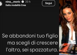 Nina Moric e la "frecciata a Fabrizio Corona": "Se abbandoni tuo figlio ma scegli di crescere l’altro, sei spazzatura” - VIDEO