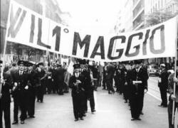 1° maggio, festa mondiale dei lavoratori nata a Parigi nel 1889 al Congresso della Seconda Internazionale dopo rivolta Chicago, per riduzione giornata lavorativa da 16 a 8 ore