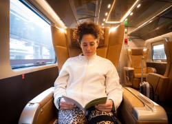 Gruppo FS, Federica Brignone riparte dal Frecciarossa: in viaggio verso la riabilitazione con lo sguardo puntato al ritorno in pista