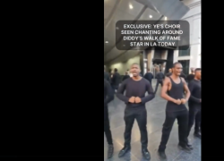 Los Angeles, coro di Kanye West canta "Heil Hitler" riuniti in cerchio davanti alla stella di P. Diddy sulla Walk of Fame - VIDEO