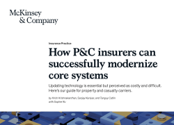 McKinsey & Company, modernizzare i core system è una priorità per le assicurazioni Danni tra SaaS e COTS
