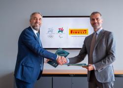Pirelli è partner dei Giochi Olimpici e Paralimpici Invernali di Milano Cortina 2026; i veicoli della flotta equipaggiati con pneumatici invernali
