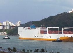 Trovate 1,5 tonnellate di cocaina sulla nave della Grimaldi Grande Amburgo, ormeggiata nel porto di Vitoria in Brasile 