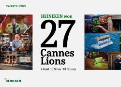 The Heineken Company trionfa al Cannes Lions 2025; porta a casa 27 premi, il miglior risultato di sempre
