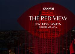 Campari tinge di rosso Milano e celebra Torre Velasca con "The Red View – Unveiling Passion"