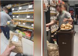 Il Pam e il cibo buttato dai supermercati, gettato nell'umido tutto il pane avanzato invece di donarlo ai clochard o venderlo scontato