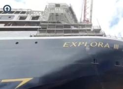 Explora Journeys MSC e Fincantieri, varo di Explora III, posa moneta per IV e taglio lamiera per V a Sestri Ponente
