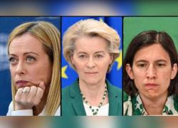 Ursula, Giorgia e Elly, le 3 sorelle Voltabandiera dell’Europa: Meloni e Schlein unite per difendere von der Leyen sulla sfiducia