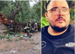 Matera, albero colpito da un fulmine durante violento temporale cade su un auto: morto Nicola Pipio, 29 anni, altri tre passeggeri feriti