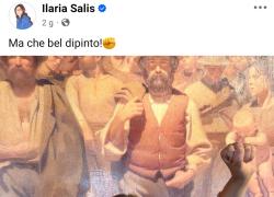 Ilaria Salis con il Quarto Stato di Pellizza da Volpedo: i protagonisti del quadro scapperebbero, se solo potessero