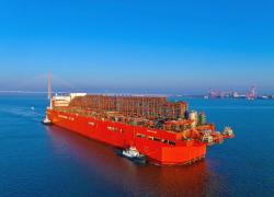 Eni, La Nguya FLNG pronta per la Fase 2 del progetto Congo LNG: celebrata a Shanghai la cerimonia di sail away dell’unità