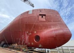 Fincantieri, varato a Castellammare il troncone della terza LSS per la Marina francese nell’ambito del programma FLOTLOG