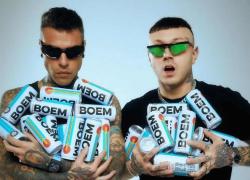 Leonardo Del Vecchio si beve il 100% di Boem, il drink creato da Fedez e Lazza