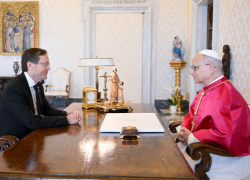 Roma, Papa Leone XIV incontra presidente israeliano Herzog, proposta soluzione 2 popoli 2 Stati e salvaguardia delle comunità cristiane a Gaza