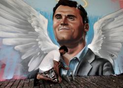Israele, piazza dedicata a Charlie Kirk a Netanya e murales che lo raffigura con ali d'angelo ad Ashdod, le celebrazioni di Tel Aviv