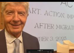 GABRIELE GALATERI DI GENOLA (THSN): "L'arte è un veicolo per aiutare le persone che viaggiano per necessità non per scelta"-VIDEO