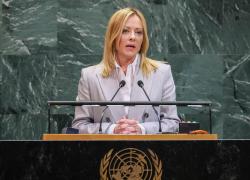 Meloni all'Onu: "A Gaza Israele ha superato principio di proporzionalità", poi attacca Mosca: "Ha calpestato diritto internazionale" - VIDEO