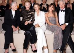 Richard Gere, Giuseppe Tornatore e parte del gotha di Hollywood e di Cinecittà alla sfilata Giorgio Armani
