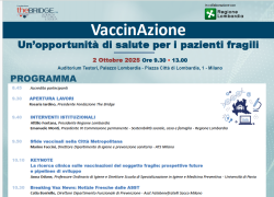 Sanità, “VaccinAzione", incontro con Fondazione The Bridge e Regione Lombardia