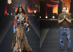 Il dio greco Mercurio e il cavallo Pegaso nel guardaroba di Etro che lancia la linea occhiali in sfilata a Milano Moda Donna